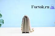 Fortok Saint Laurent Cassandra Medium Smooth Leather Bag in White 24x10x19.5cm - 5