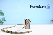 Fortok Gucci Mini Horsebit 1955 Bag Grey/Beige 699296 18x12x5cm - 4