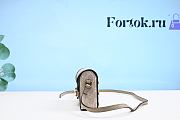 Fortok Gucci Mini Horsebit 1955 Bag Grey/Beige 699296 18x12x5cm - 2