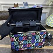 Fortok Gucci Globe-Trotter GG Beauty Case In Multicolor And Ebony GG Supreme Canvas  - 4
