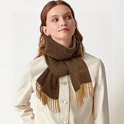 Fortok Hermes Scarf in Brown 30x180cm - 1