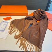 Fortok Hermes Scarf in Brown 30x180cm - 3