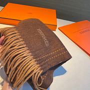 Fortok Hermes Scarf in Brown 30x180cm - 4