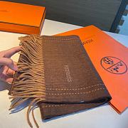 Fortok Hermes Scarf in Brown 30x180cm - 5