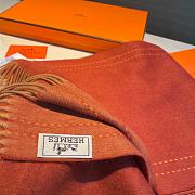 Fortok Hermes Scarf in Orange 30x180cm - 4