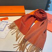 Fortok Hermes Scarf in Orange 30x180cm - 3