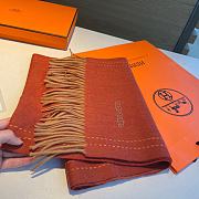 Fortok Hermes Scarf in Orange 30x180cm - 2