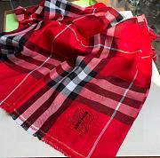 Fortok Burberry Scarf Red 70x200cm - 5