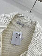 Fortok Dior Knitted Cardigan in White  - 6