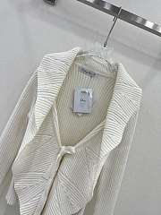 Fortok Dior Knitted Cardigan in White  - 2