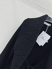 Fortok Dior Knitted Cardigan in Black - 6
