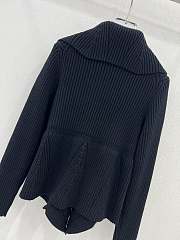 Fortok Dior Knitted Cardigan in Black - 4
