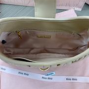 Fortok Miu Miu Logo-Lettering Shoulder Bag Brown 29x15x4cm - 2