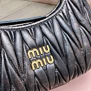 Fortok MiuMiu Wander Matelassé Shoulder Bag Black 23x13x7cm - 2