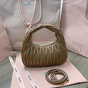 Fortok MiuMiu Wander Matelassé Shoulder Bag Brown 23x13x7cm - 6