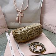 Fortok MiuMiu Wander Matelassé Shoulder Bag Brown 23x13x7cm - 2
