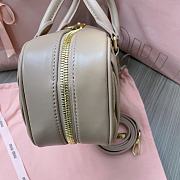 Fortok Miumiu Arcadie Matelassé Leather Tote Bag Beige 27x12x9cm - 6