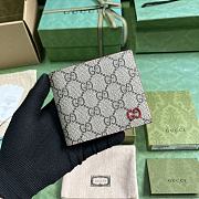 Fortok Gucci Wallet With GG Detail Red 11x9cm - 1