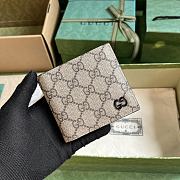Fortok Gucci Wallet With GG Detail Black 11x9cm - 1
