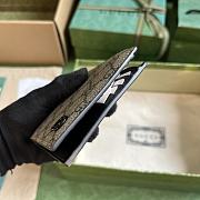 Fortok Gucci Wallet With GG Detail Black 11x9cm - 6