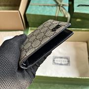Fortok Gucci Wallet With GG Detail Black 11x9cm - 5