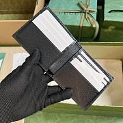 Fortok Gucci Wallet With GG Detail Black 11x9cm - 4
