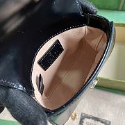 Fortok Gucci Bamboo 1947 Super Mini Bag Black 760246 18.5x12x5.5cm - 5