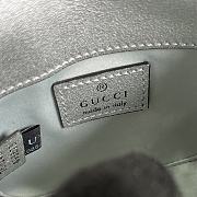 Fortok Gucci Bamboo 1947 Super Mini Bag Silver 760246 18.5x12x5.5cm - 3