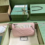 Fortok Gucci Marmont Bag in Light Pink 751526 21x12x5cm - 2