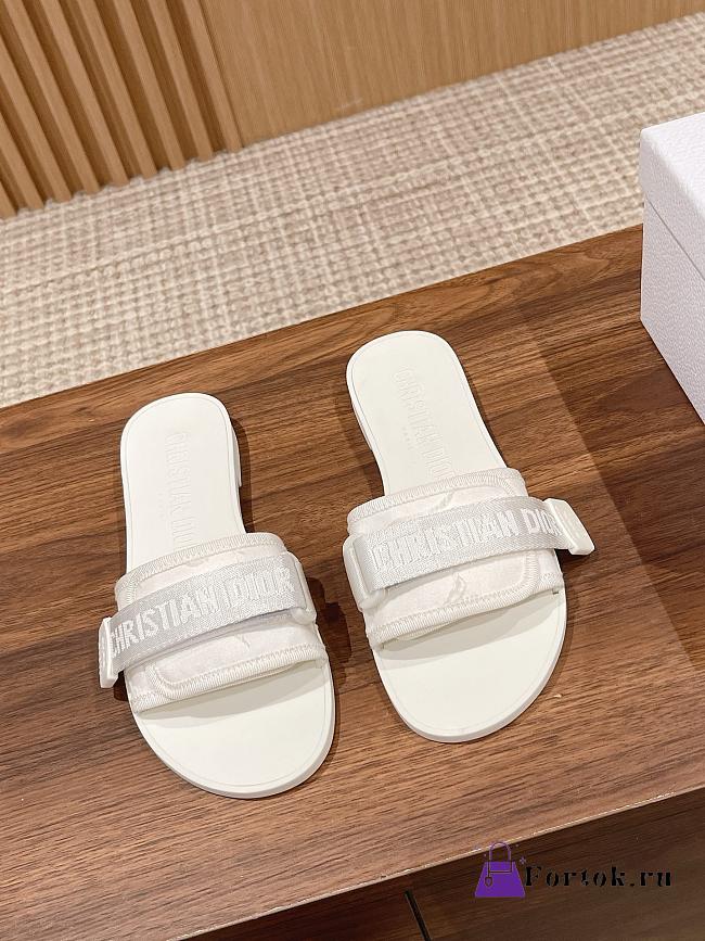 Fortok Dior Revolution Slides White - 1