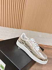 Fortok Chanel Tennis Sneakers Metallic Gold  - 4