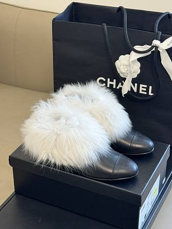 Fortok Chanel Fur Short Boots