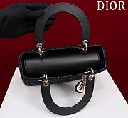 Fortok Dior Lady Black Cannage Tweed Bag 24x20x11cm - 5