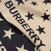 Fortok Burberry Stars Double-sided Scarf Black & Camel Scarf 168x30cm - 5