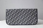 Fortok Dior Oblique Fold Over Clutch Blue 39x32.5x3cm - 6
