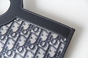 Fortok Dior Oblique Fold Over Clutch Blue 39x32.5x3cm - 5