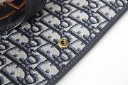 Fortok Dior Oblique Fold Over Clutch Blue 39x32.5x3cm - 4