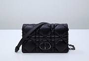 Fortok Dior Caro Macrocannage Mini Bag Black 19.5x11x6.5cm - 1