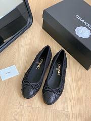 FortoK Chanel Tweed Ballet Flats Black - 1