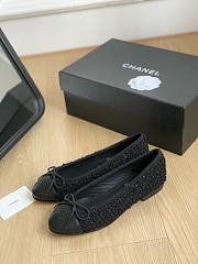 FortoK Chanel Tweed Ballet Flats Black - 4