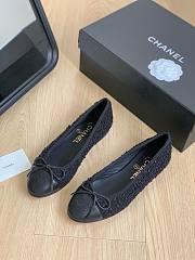 FortoK Chanel Tweed Ballet Flats Black - 6