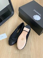 FortoK Chanel Tweed Ballet Flats Black - 5
