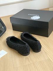 FortoK Chanel Tweed Ballet Flats Black - 2