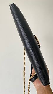 Fortok Celine Wiltern Bag In Smooth Leather Black 31x15x2cm - 5