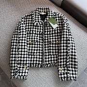 Fortok Gucci Black&White Plaid Tweed Jacket  - 1