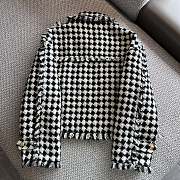 Fortok Gucci Black&White Plaid Tweed Jacket  - 4