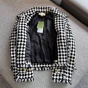 Fortok Gucci Black&White Plaid Tweed Jacket  - 3