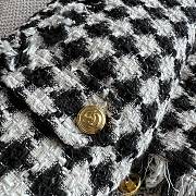 Fortok Gucci Black&White Plaid Tweed Jacket  - 2