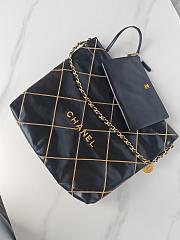 Fortok Chanel Shiny Calfskin & Gold-Tone Metal Black 35x37x7cm - 4