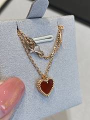 Fortok Van Cleef & Arpels Red Heart Bracelet - 6